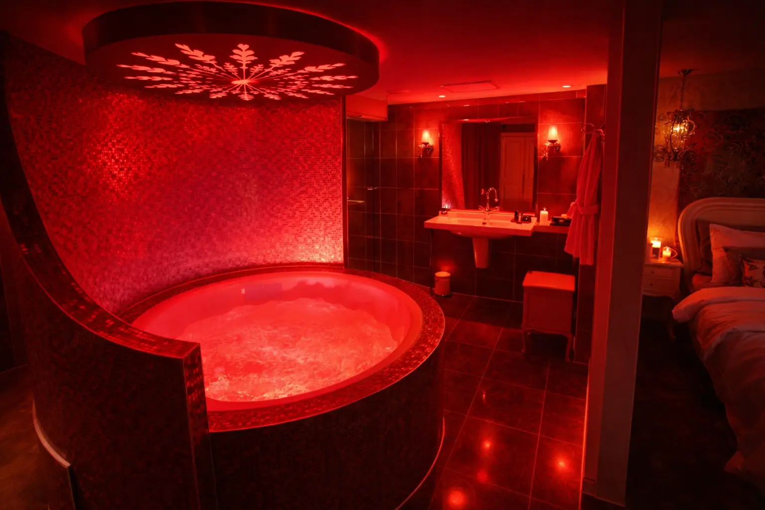 Jacuzzi bubbelbad kamer